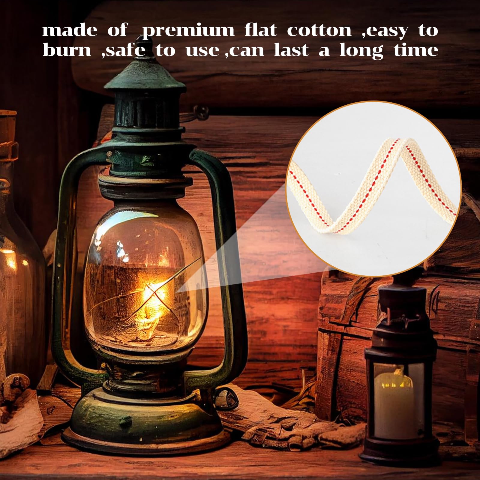 Amazon.com: 3 Rolls Lamp Wick Lantern Wicks - 10 Ft 1/2 Inch Flat
